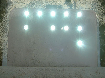 Podium met verlichting